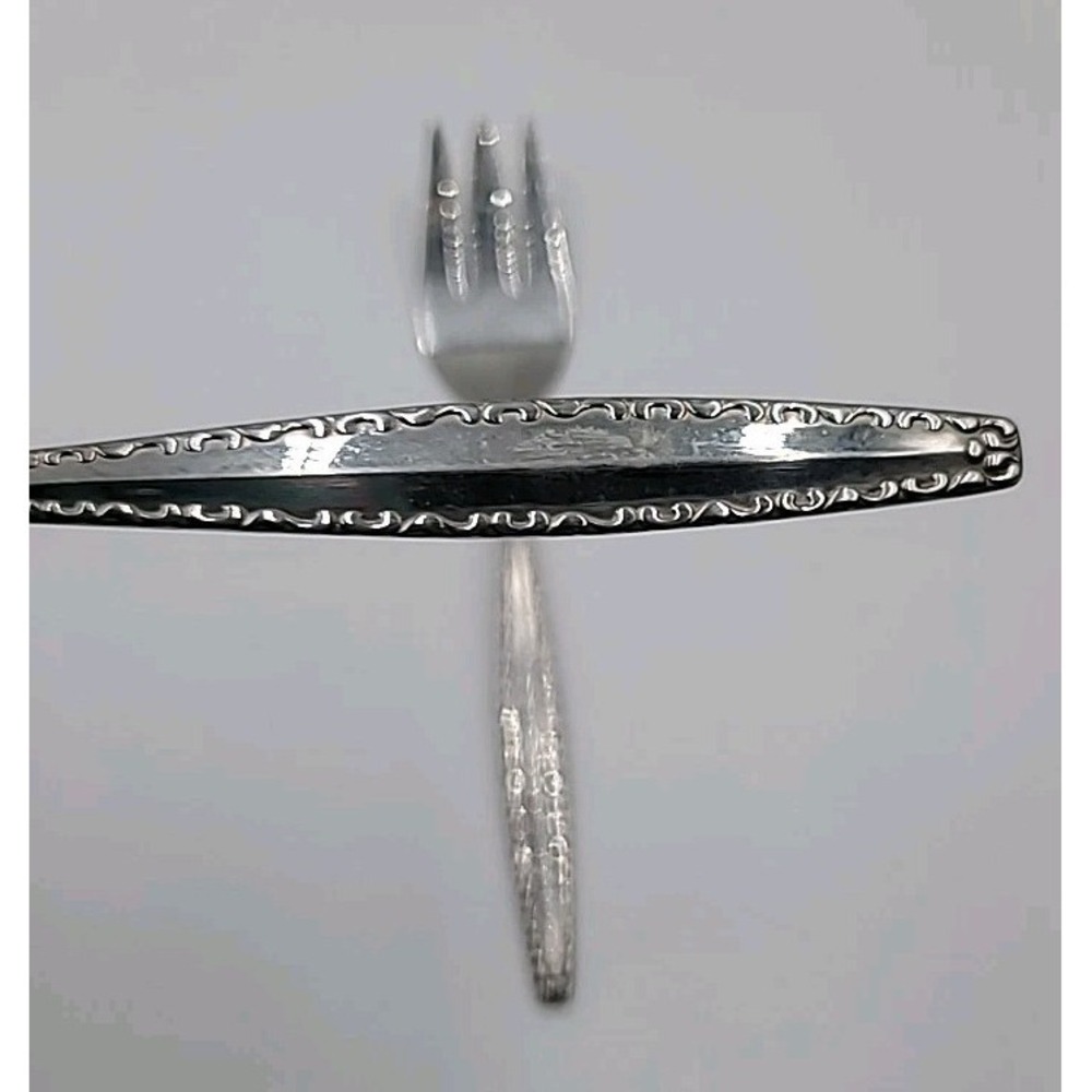 Set of 2 1881 Rogers Oneida Ltd TRIPOLI Pattern Stainless Steel Serving Forks